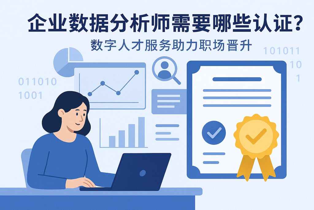 企业数据分析师需要哪些认证？数字人才服务助力职场晋升