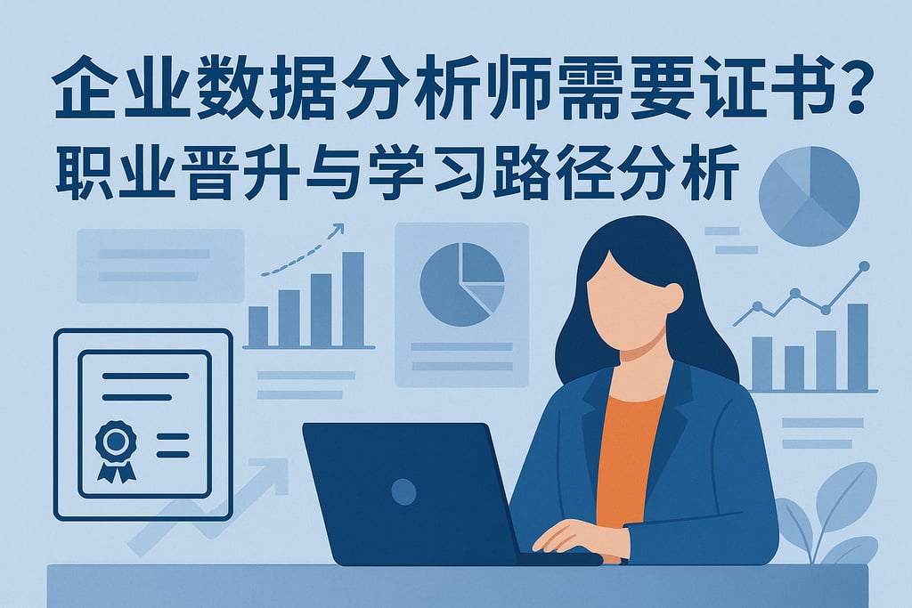 企业数据分析师需要证书吗？职业晋升与学习路径分析