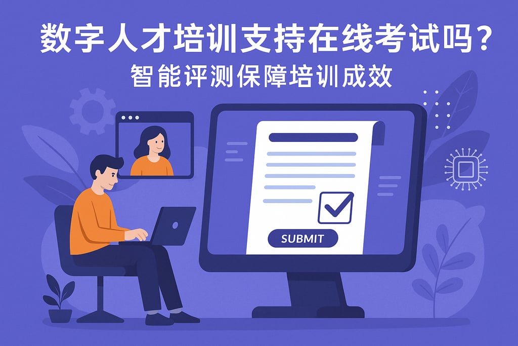 数字人才培训支持在线考试吗？智能评测保障培训成效