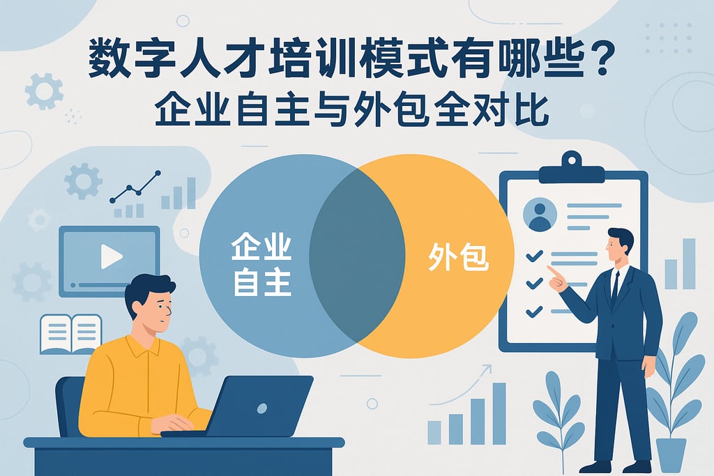 数字人才培训模式有哪些？企业自主与外包全对比
