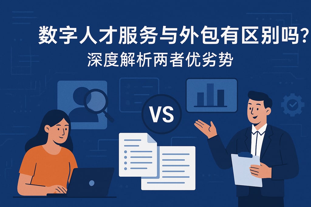 数字人才服务与外包有区别吗？深度解析两者优劣势
