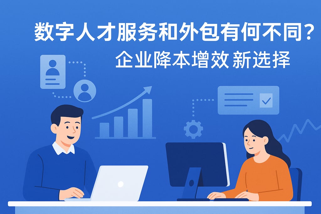 数字人才服务和外包有何不同？企业降本增效新选择