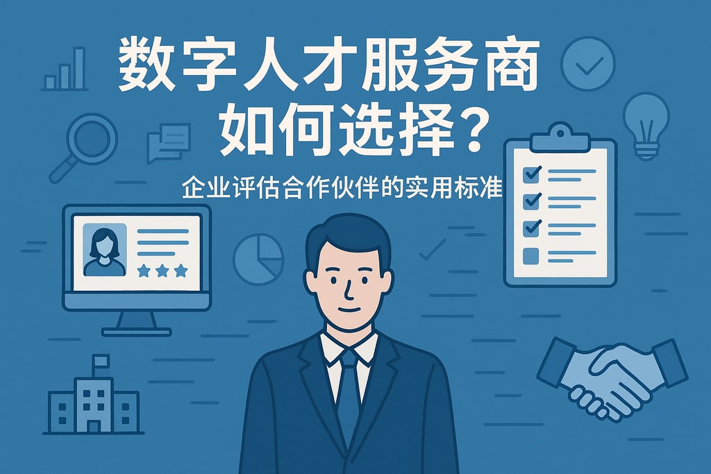 数字人才服务商如何选择？企业评估合作伙伴的实用标准