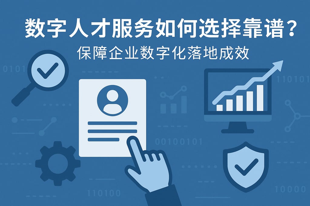 数字人才服务如何选择靠谱？保障企业数字化落地成效