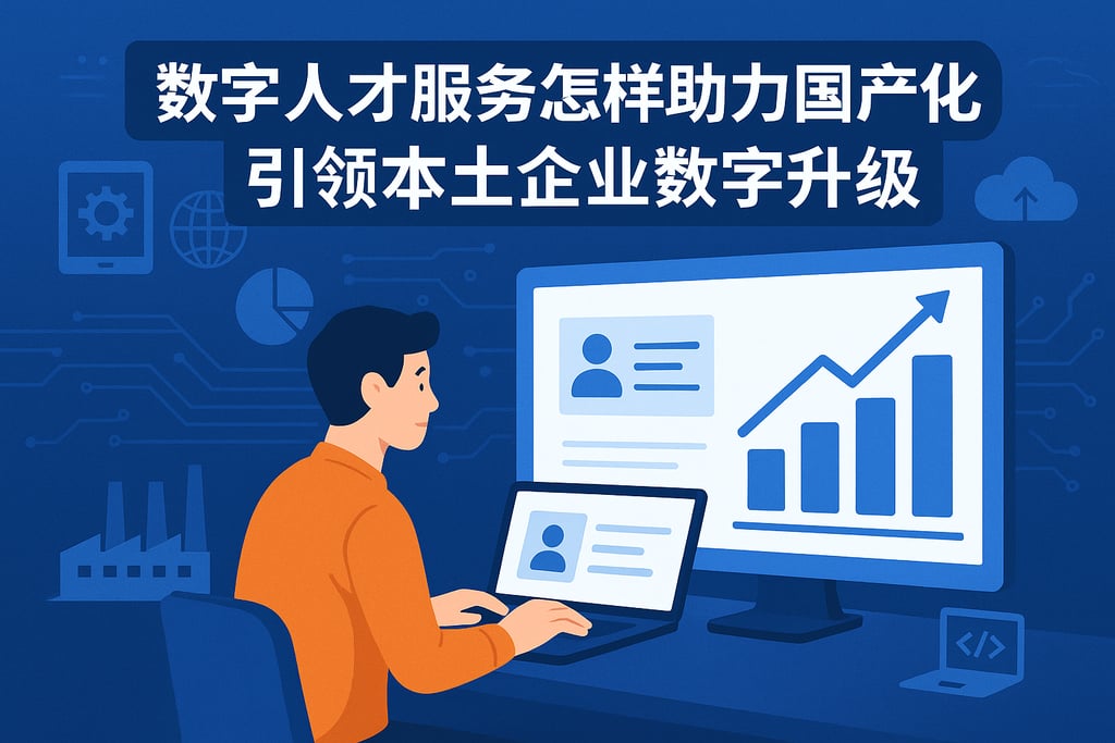 数字人才服务怎样助力国产化？引领本土企业数字升级