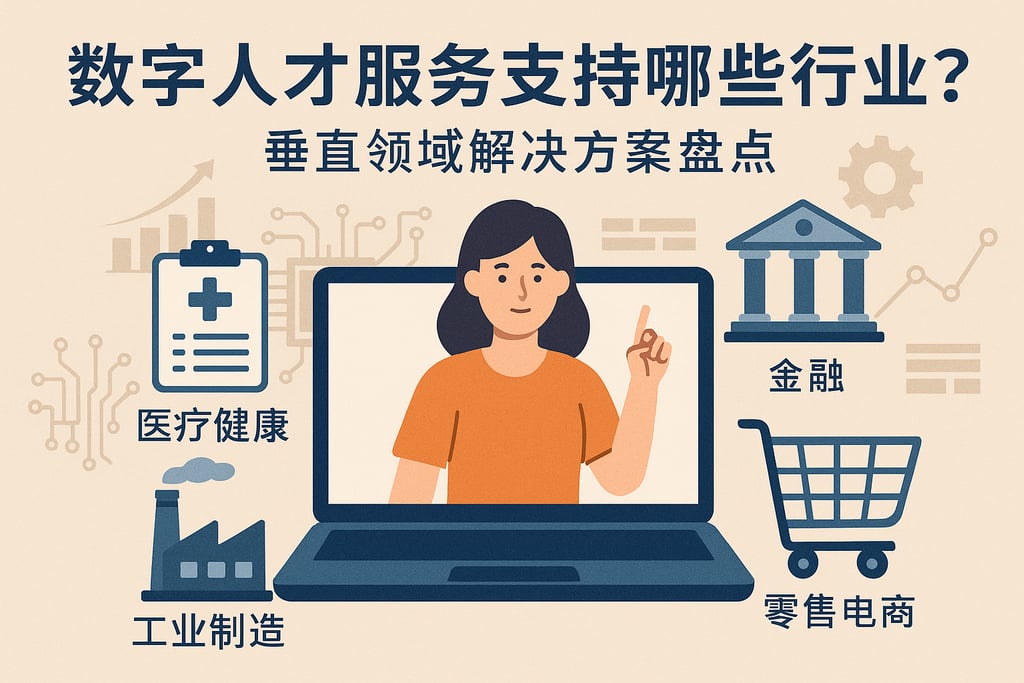数字人才服务支持哪些行业？垂直领域解决方案盘点