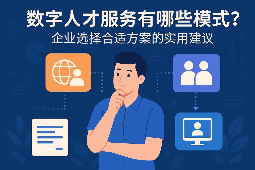 数字人才服务有哪些模式？企业选择合适方案的实用建议