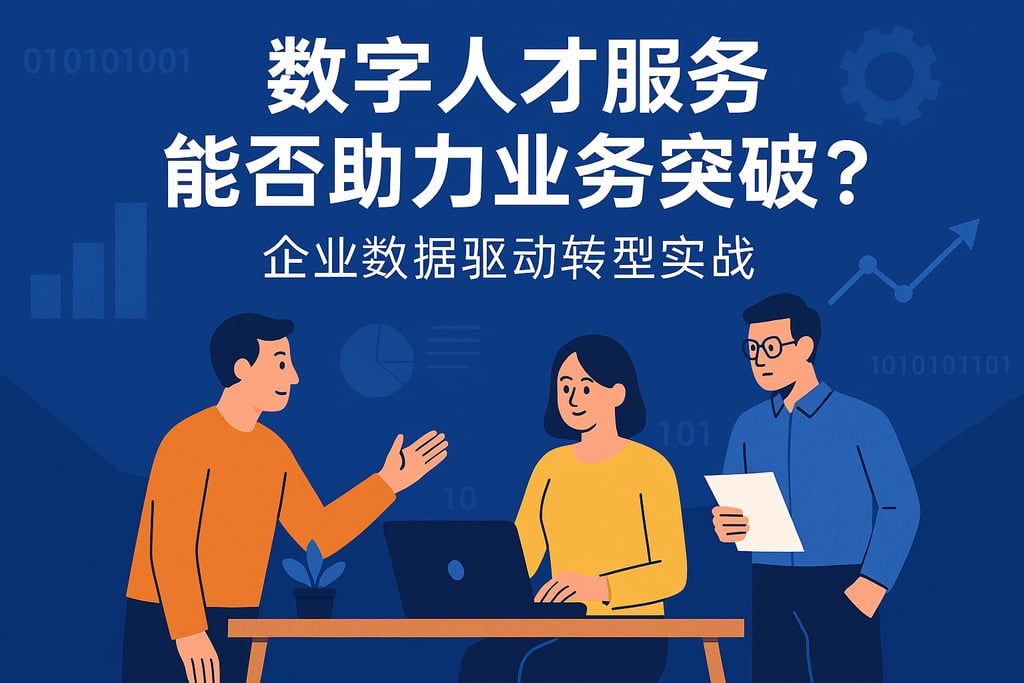 数字人才服务能否助力业务突破？企业数据驱动转型实战