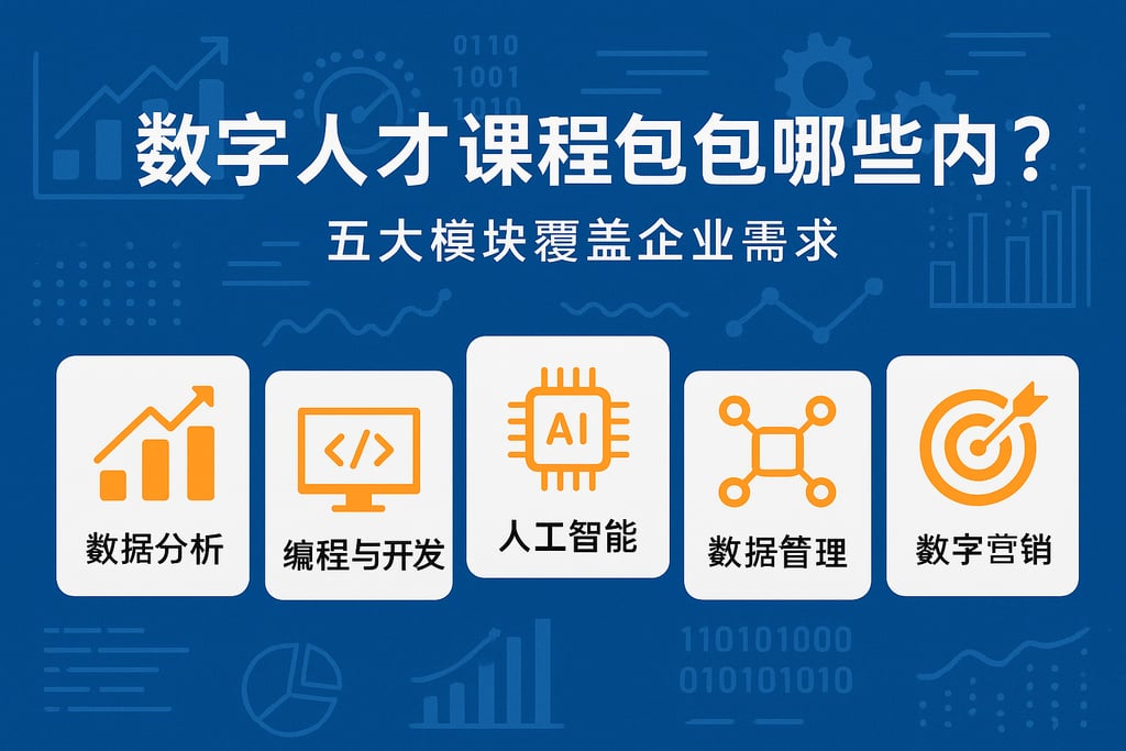 数字人才课程包含哪些内容？五大模块覆盖企业需求