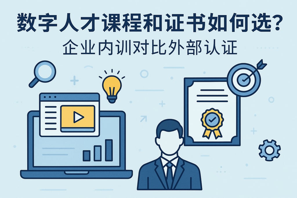 数字人才课程和证书如何选？企业内训对比外部认证