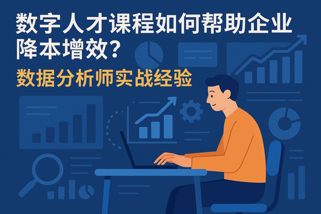 数字人才课程如何帮助企业降本增效？数据分析师实战经验