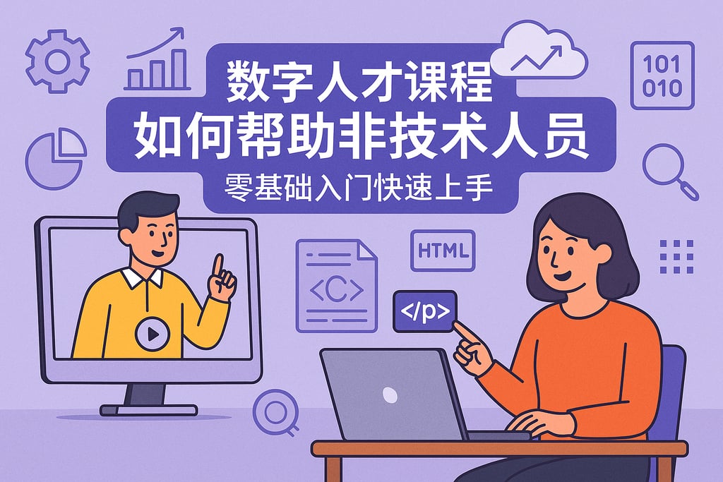 数字人才课程如何帮助非技术人员？零基础入门快速上手