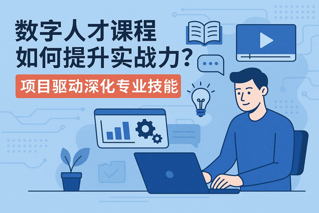 数字人才课程如何提升实战力？项目驱动深化专业技能
