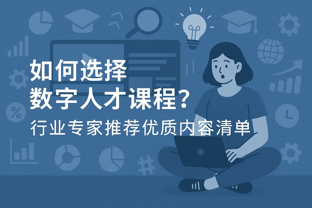 数字人才课程如何选择？行业专家推荐优质内容清单