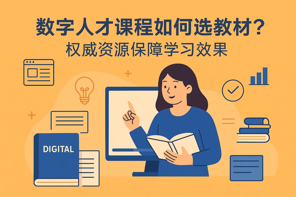 数字人才课程如何选教材？权威资源保障学习效果