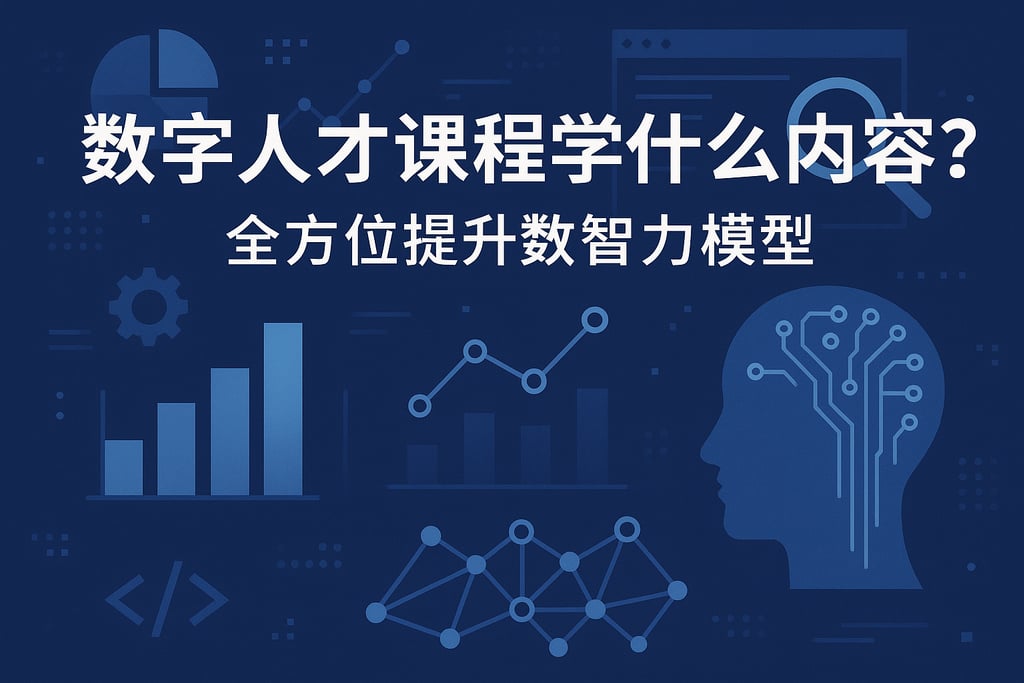 数字人才课程学什么内容？全方位提升数智能力模型