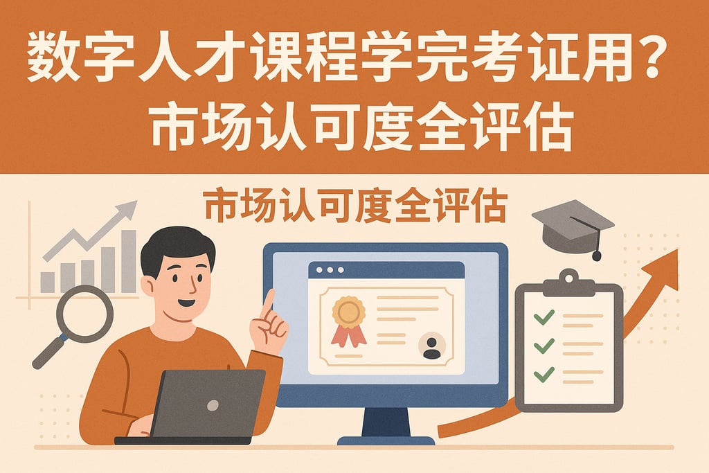 数字人才课程学完考证有用吗？市场认可度全评估