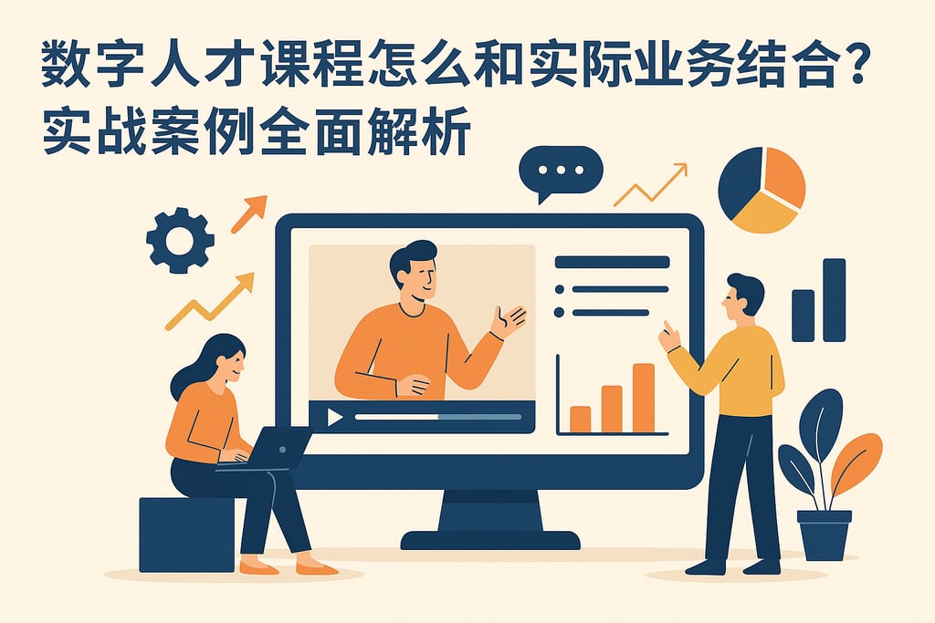 数字人才课程怎么和实际业务结合？实战案例全面解析