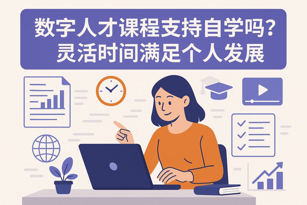 数字人才课程支持自学吗？灵活时间满足个人发展