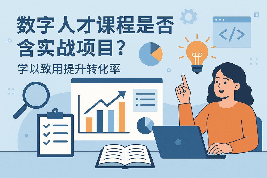 数字人才课程是否含实战项目？学以致用提升转化率
