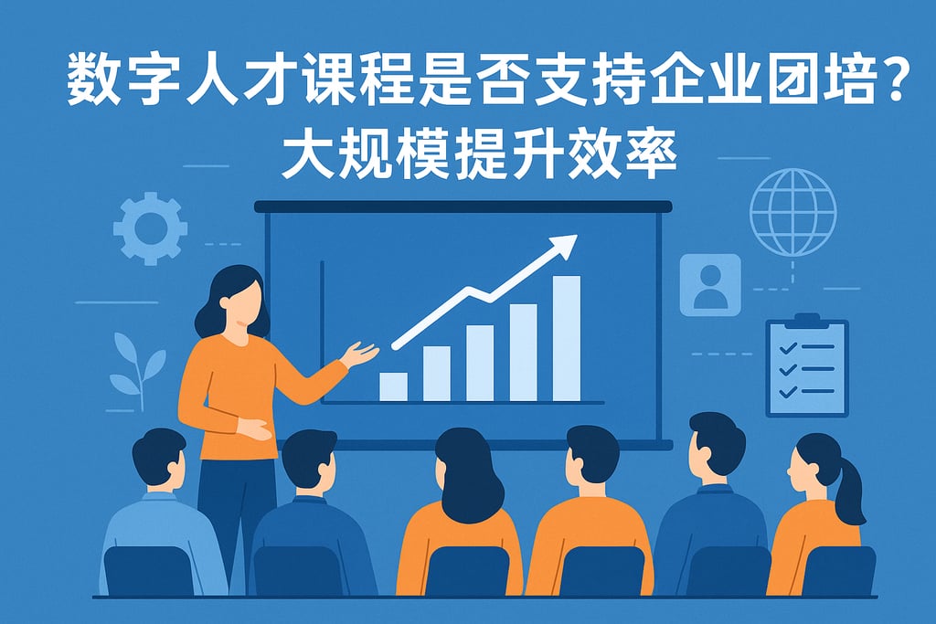 数字人才课程是否支持企业团培？大规模提升效率