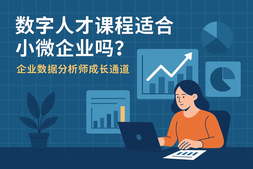 数字人才课程是否适合小微企业？企业数据分析师成长通道