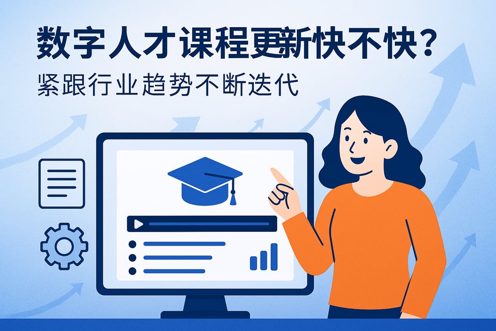 数字人才课程更新快不快？紧跟行业趋势不断迭代