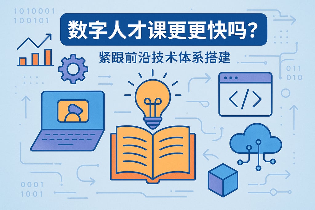 数字人才课程更新快吗？紧跟前沿技术体系搭建