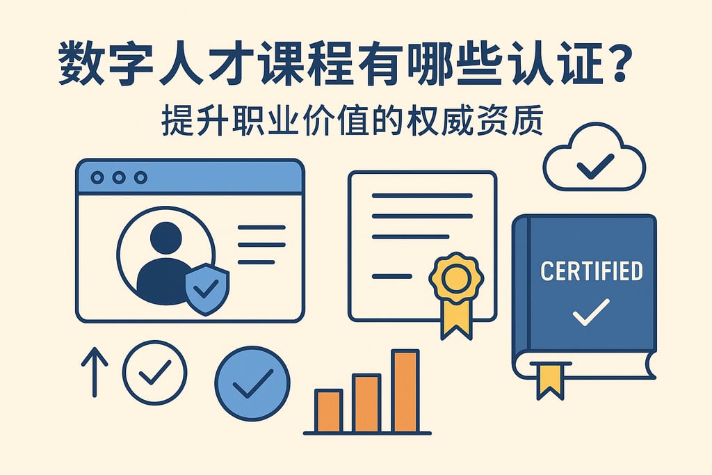 数字人才课程有哪些认证？提升职业价值的权威资质