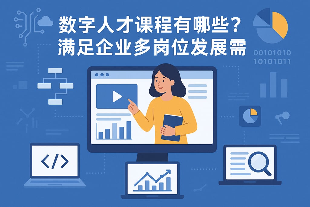 数字人才课程有哪些？满足企业多岗位发展需求