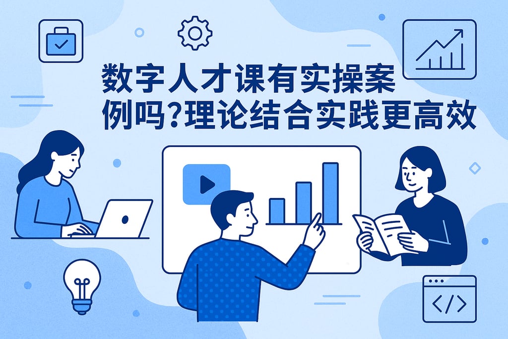 数字人才课程有实操案例吗？理论结合实践更高效
