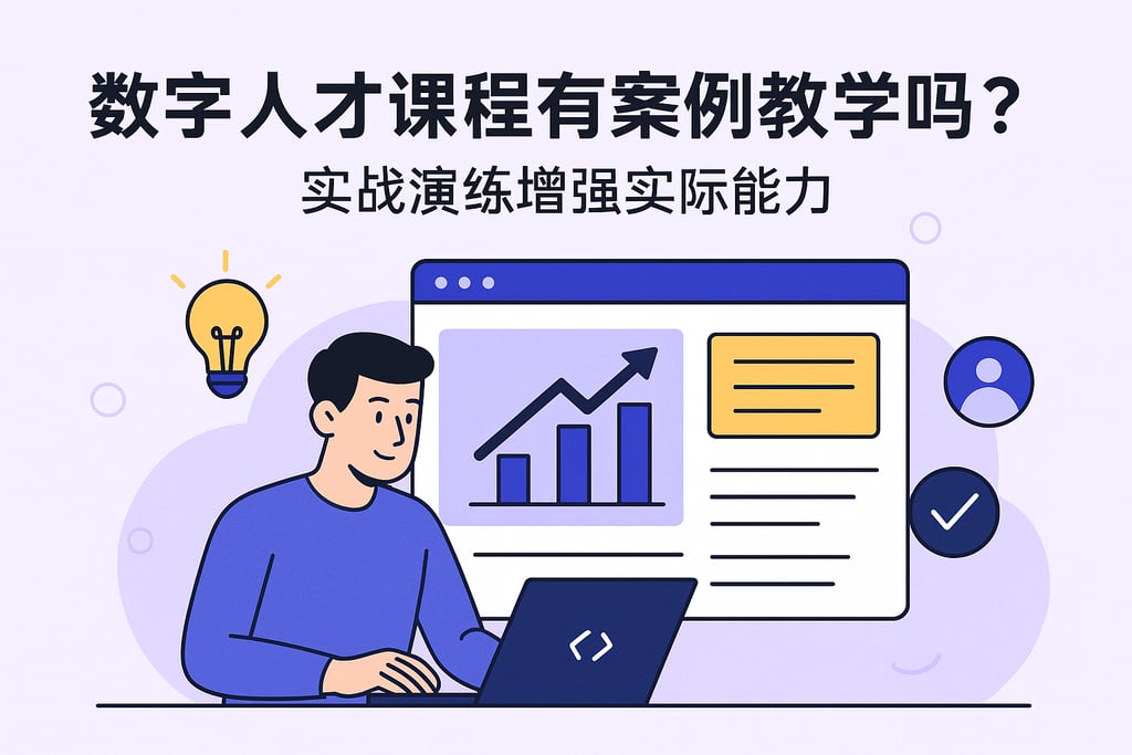 数字人才课程有案例教学吗？实战演练增强实际能力