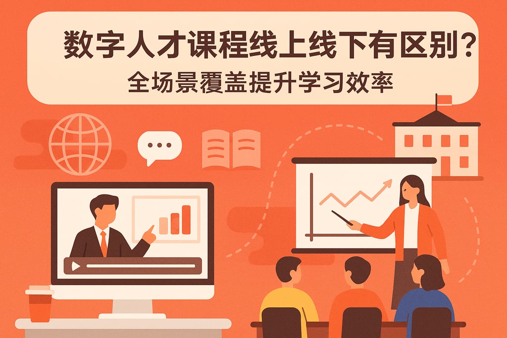 数字人才课程线上线下有区别吗？全场景覆盖提升学习效率