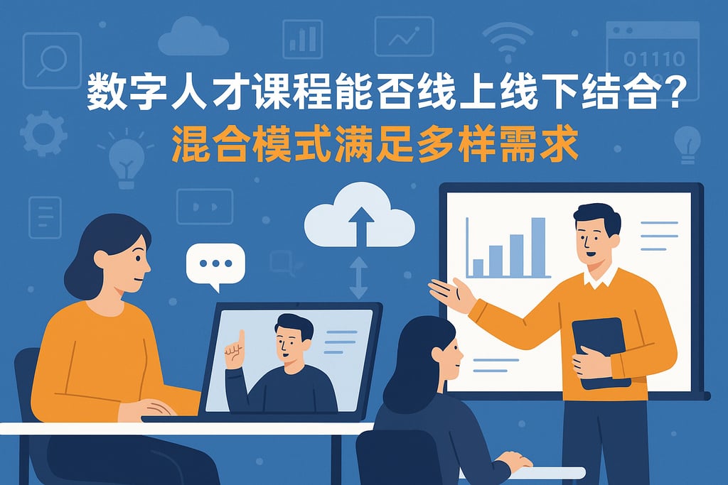 数字人才课程能否线上线下结合？混合模式满足多样需求