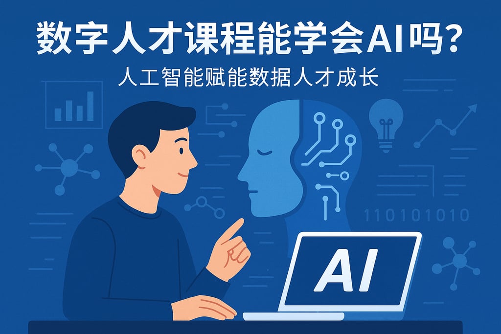 数字人才课程能学会AI吗？人工智能赋能数据人才成长