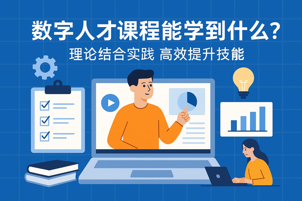 数字人才课程能学到什么？理论结合实践高效提升技能