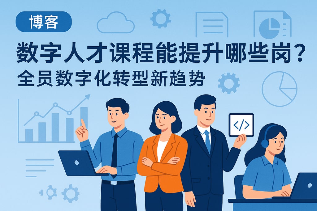 数字人才课程能提升哪些岗位？全员数字化转型新趋势
