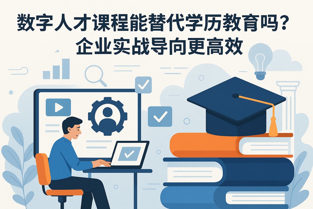 数字人才课程能替代学历教育吗？企业实战导向更高效