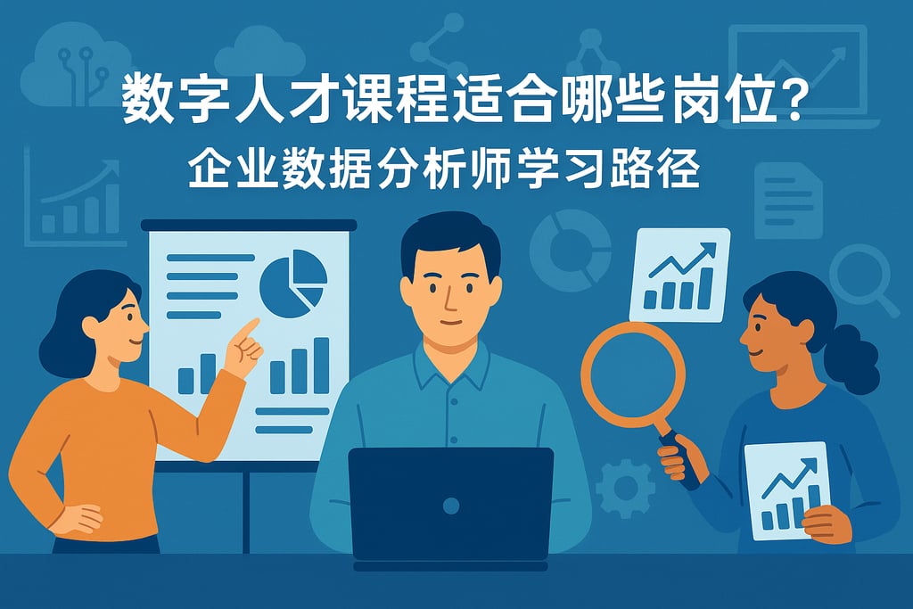 数字人才课程适合哪些岗位？企业数据分析师学习路径
