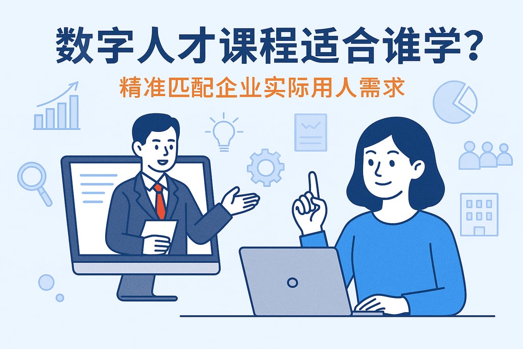 数字人才课程适合谁学？精准匹配企业实际用人需求