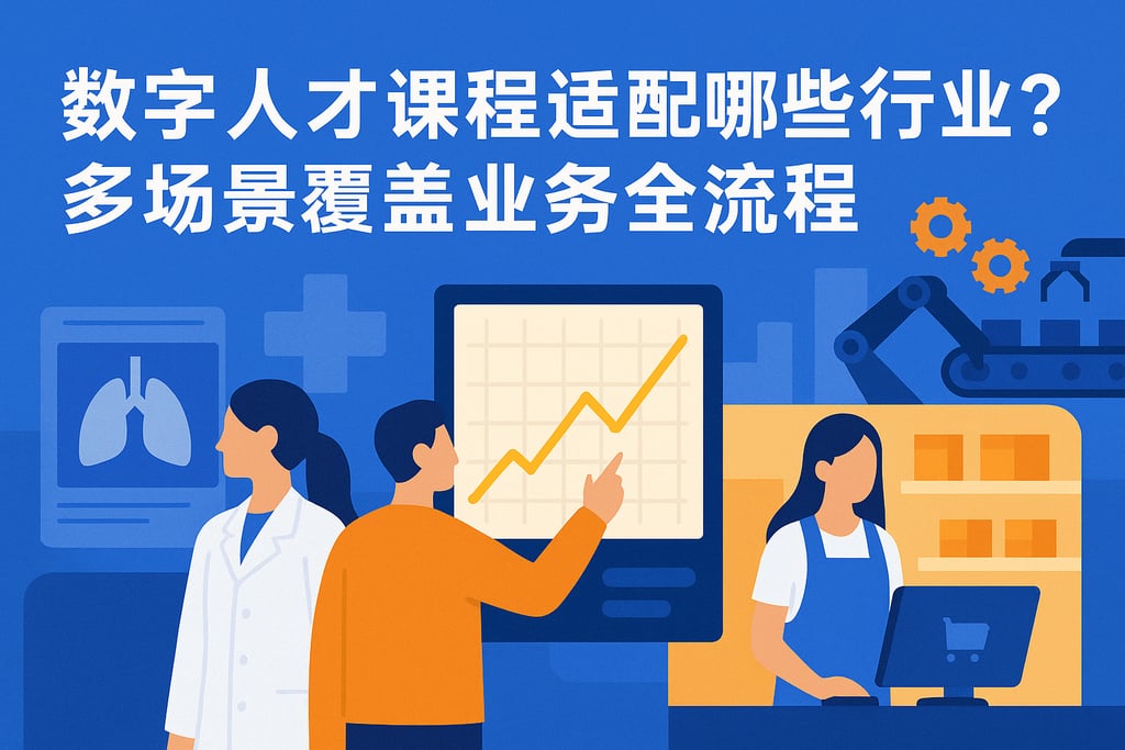 数字人才课程适配哪些行业？多场景覆盖业务全流程