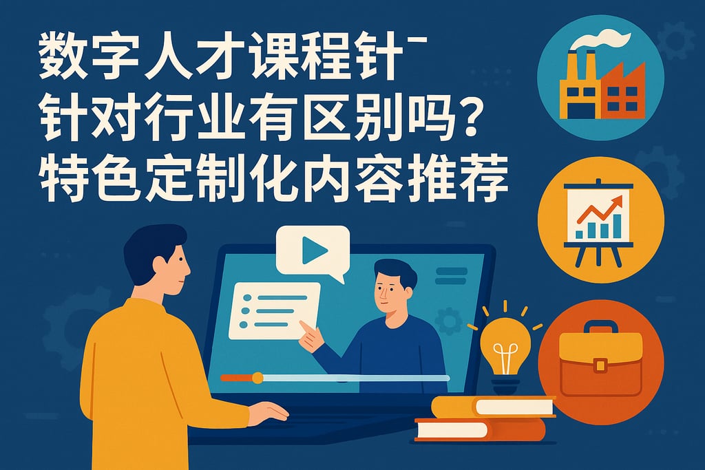数字人才课程针对行业有区别吗？特色定制化内容推荐