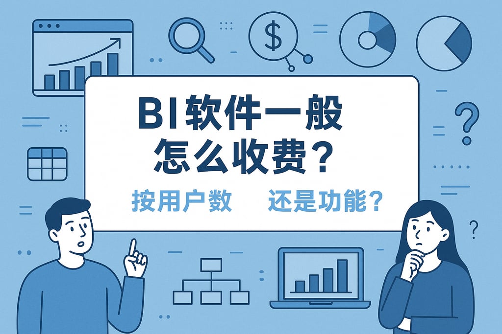 BI软件一般怎么收费？按用户数还是功能？
