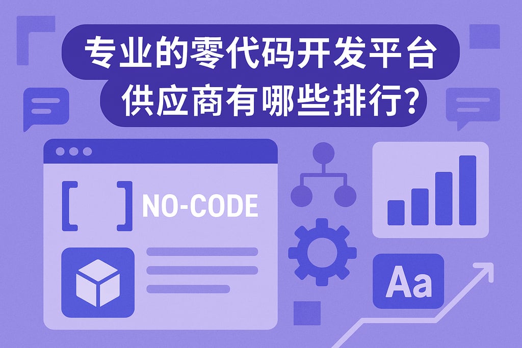 专业的零代码开发平台供应商有哪些排行？