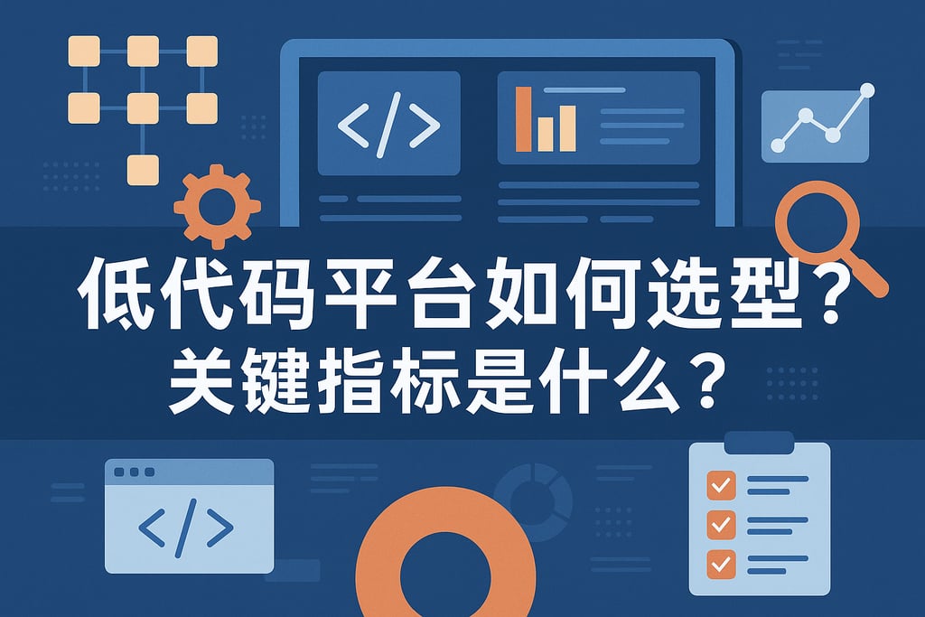 低代码平台如何选型？关键指标是什么？