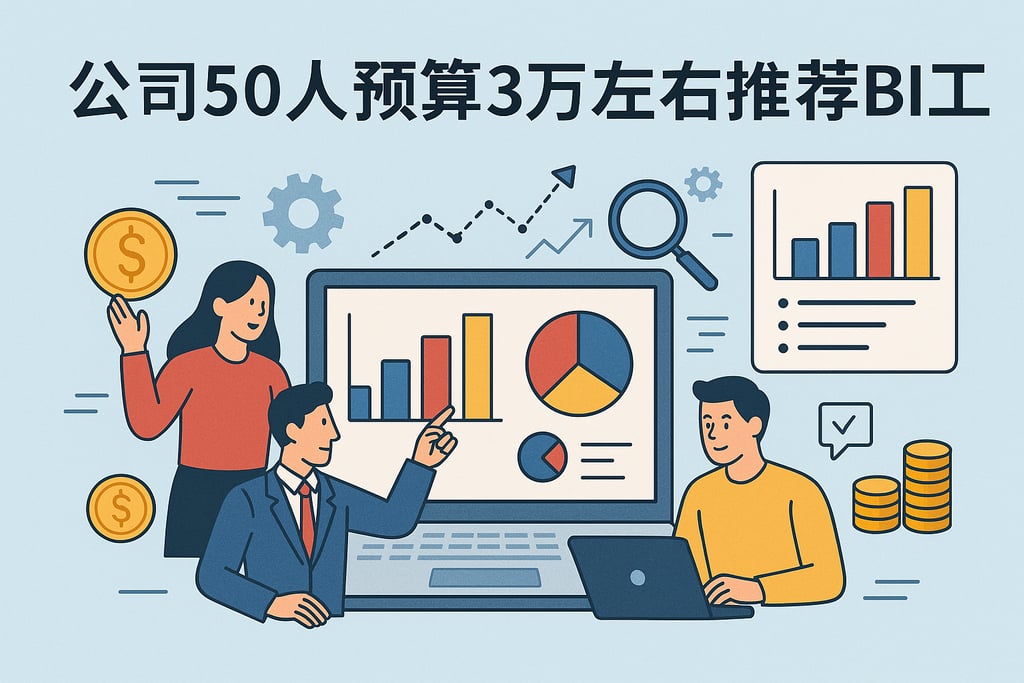 公司50人，预算3万左右，求推荐BI工具