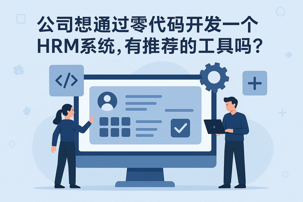 公司想通过零代码开发一个HRM系统，有推荐的工具吗？
