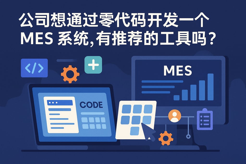 公司想通过零代码开发一个mes系统，有推荐的工具吗？