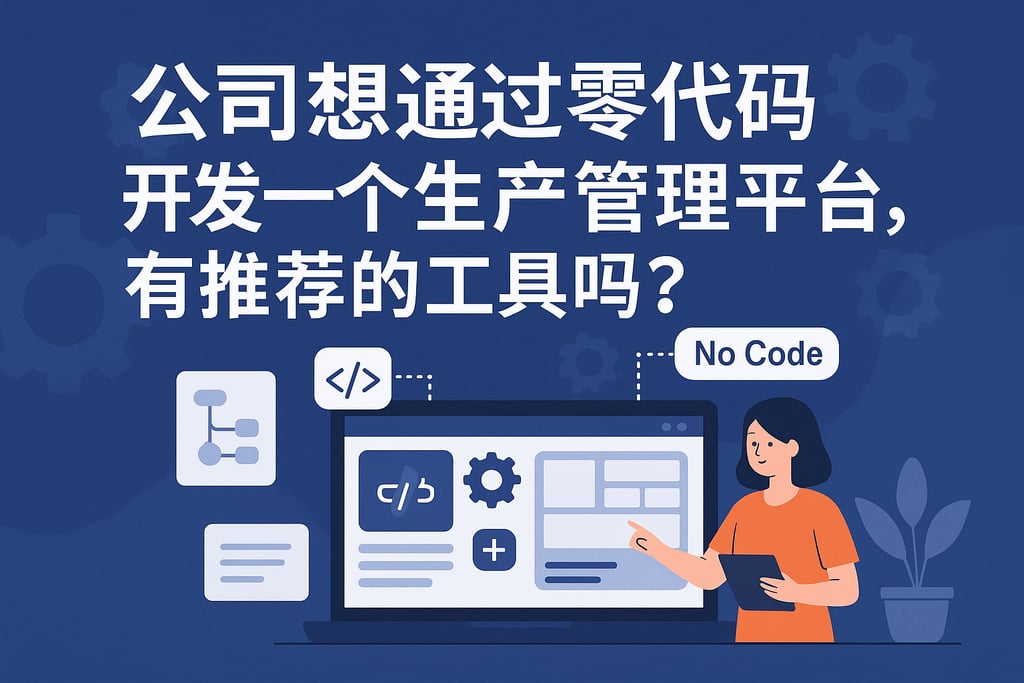 公司想通过零代码开发一个生产管理平台，有推荐的工具吗？