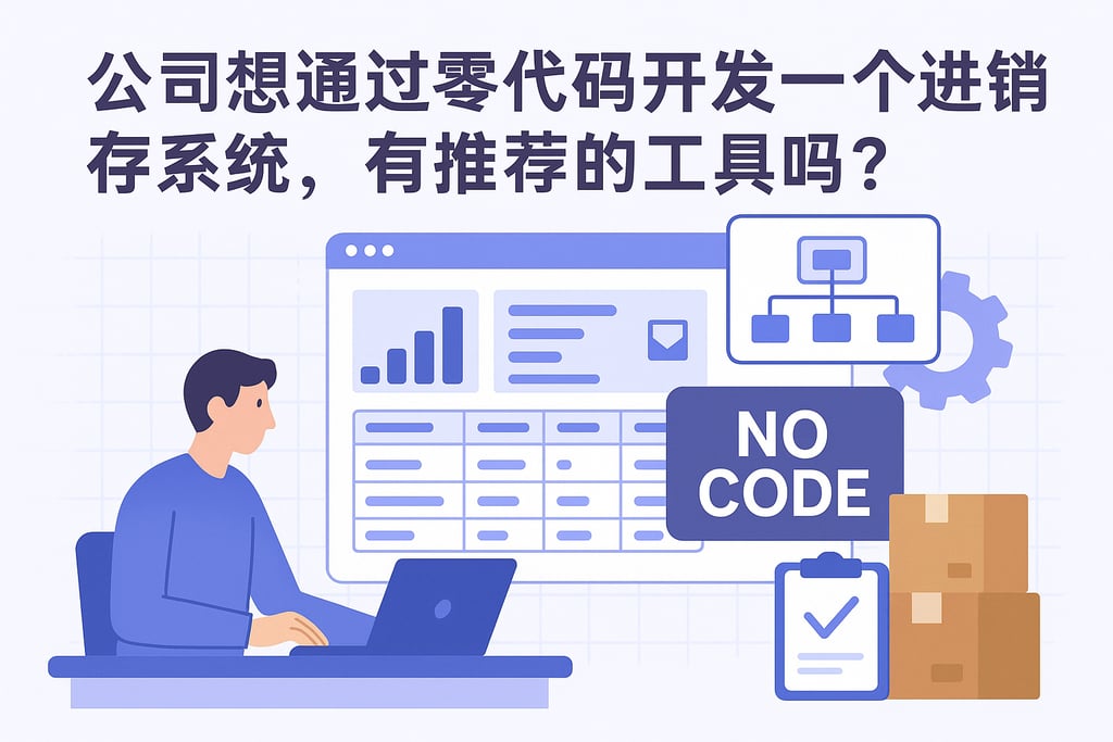 公司想通过零代码开发一个进销存系统，有推荐的工具吗？